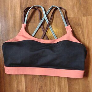 Zyia Peach Coffee Block Light n Tight Bra